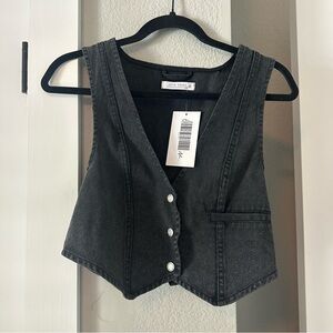 12th Tribe Black Denim Vest
